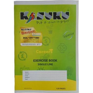 Exercise Book A4 Single Ruled 120pgs Kasuku