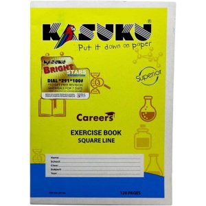 Exercise Book A4 Square Ruled 120pgs Kasuku