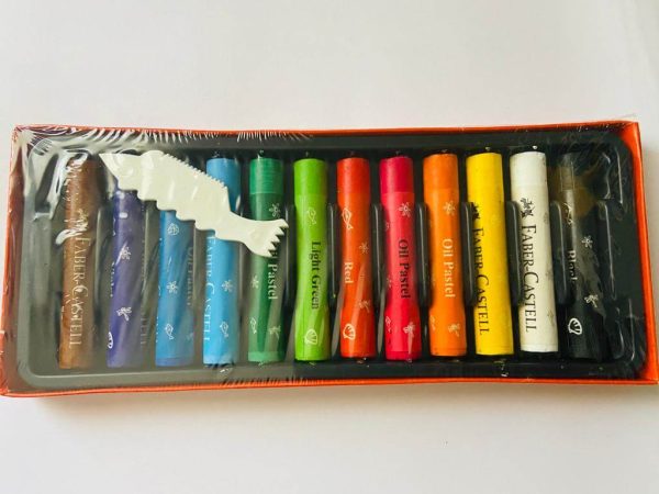 Faber Castell Oil Pastels 12 Colors - Image 2