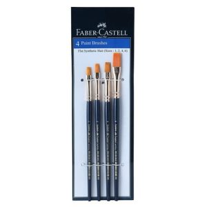 Faber Castell Brush Hair Flat set 4pcs