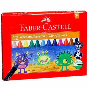 Faber Castell Crayons Regular Wax 12s 75mm