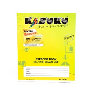 Exercise Book A5 Half Inch Square 48pgs Branded