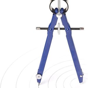 Compass With Wheel Setter Between The Two legs