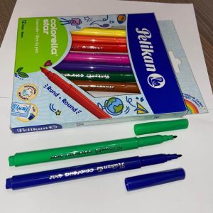 Pelikan Felt Pens Markers Set Fibre Tips 12pcs