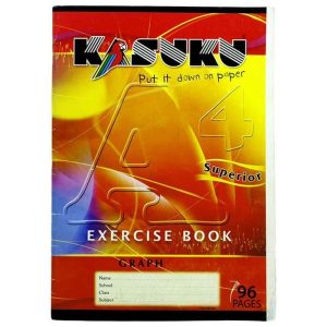 Exercise book A4 Graph 96 pages Kasuku