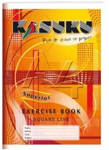 Exercise Book A4 Square Ruled 80pgs Kasuku