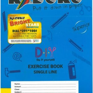 Exercise Book A4 Single Ruled 80pgs Kasuku