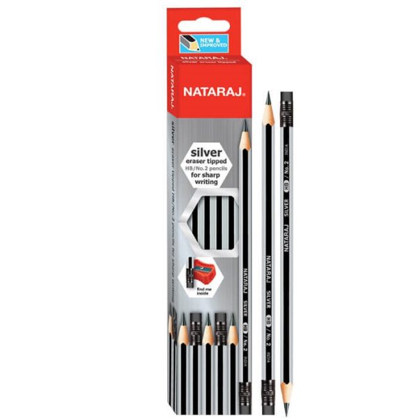 Nataraj Silver Pencil (HB) No 2 1Pieces