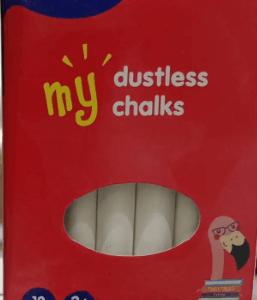 Veda Chalk White Dustless 12pcs