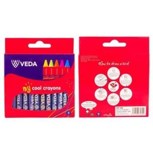 Veda Crayons 12 Assorted Colours