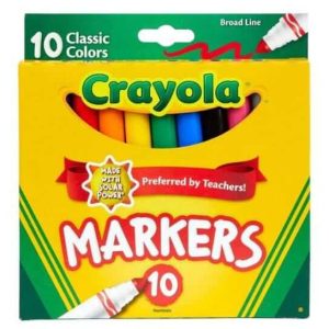 Crayola Markers Classic Broad Line 10pcs