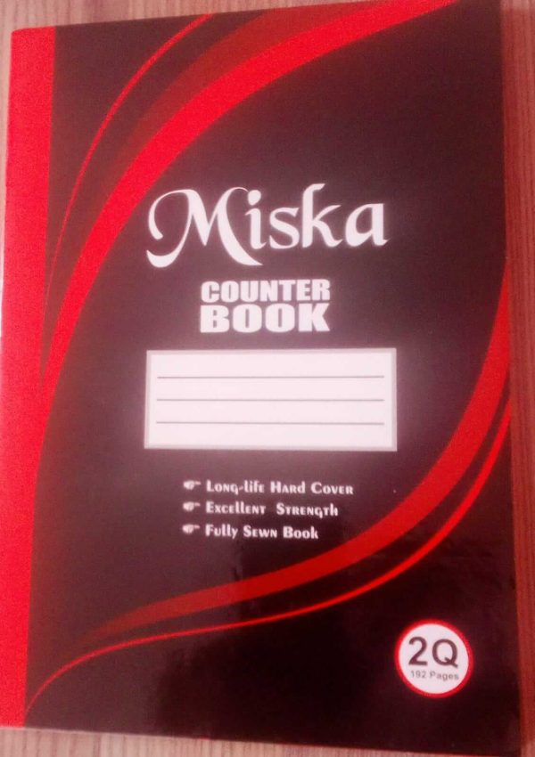 Exercise Book A4 Single Ruled 192pgs 2Quire Counter Hard Cover Miska