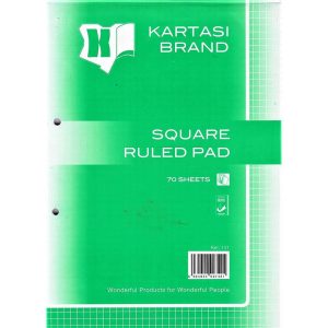 Square Ruled Leaf Pad A4 Kartasi Ref 131