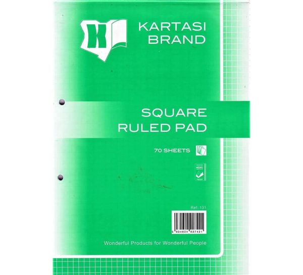 Square Ruled Leaf Pad A4 Kartasi Ref 131