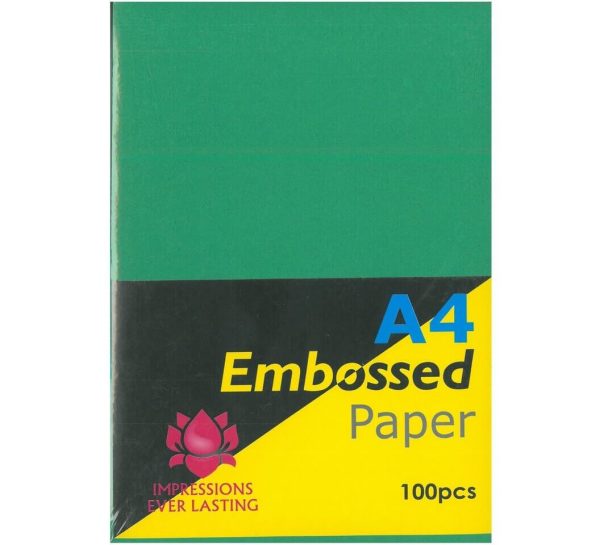 Embossed Paper Coloured A4 1 Ream