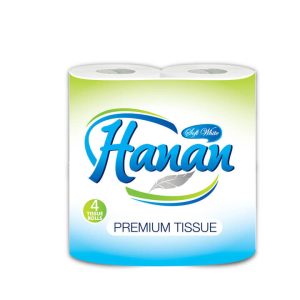 Hanan Toilet Tissue Paper 4 Rolls