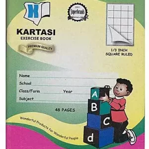Exercise Book A5 Third Inch Square Ruled 48Pgs Kartasi