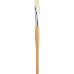 Pebeo Paint Brush White Bristle Flat