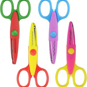 Serrated Scissors 1Pcs with plastic coating