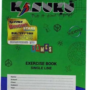 Exercise Book A5 Single Ruled 120Pgs Kasuku