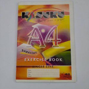 Exercise Book A4 Single Line Ruled 48pgs Kasuku