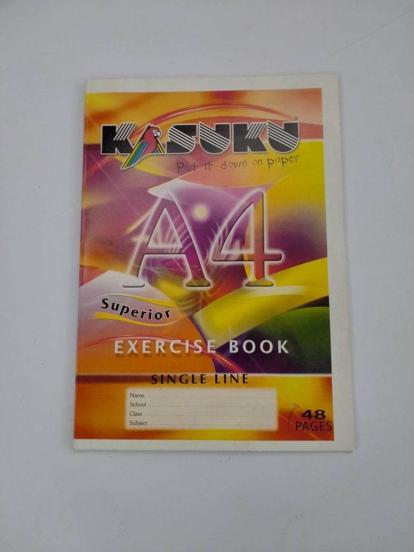 Exercise Book A4 Single Line Ruled 48pgs Kasuku