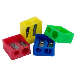 Double Hole Plastic Sharpener