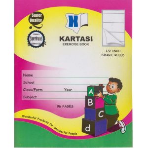 Exercise Book A5 Half Inch Single Ruled 96Pgs Kartasi