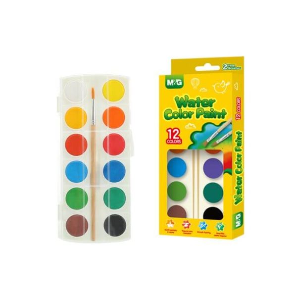 WaterColor Paint Cakes 12Colors M And G