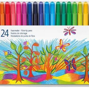 Staedtler Fibre Tip Pens 24 Assorted Colours