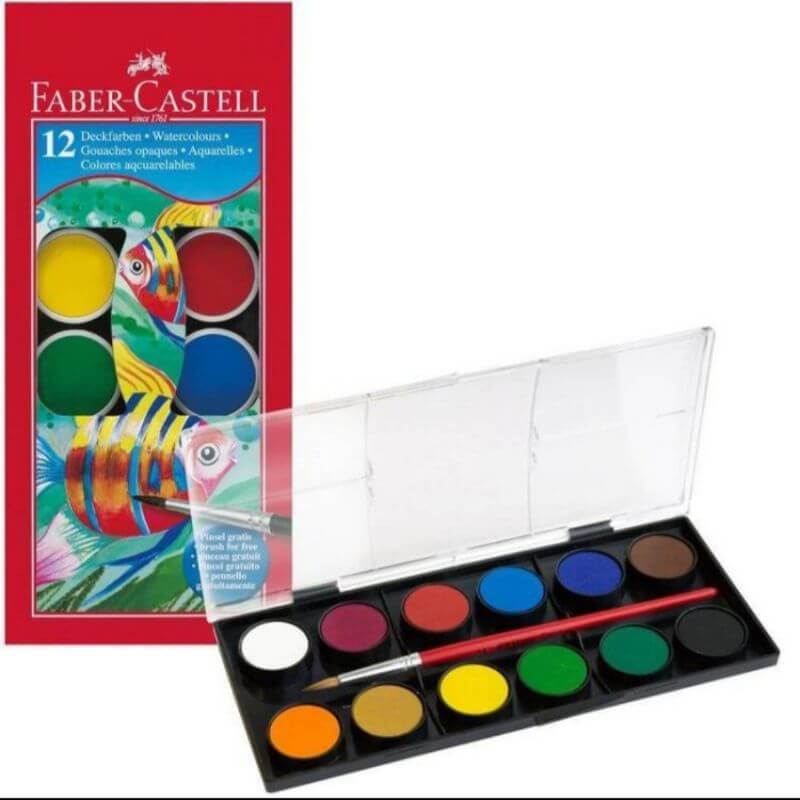 Faber Castell Watercolour Cakes Set Of 12
