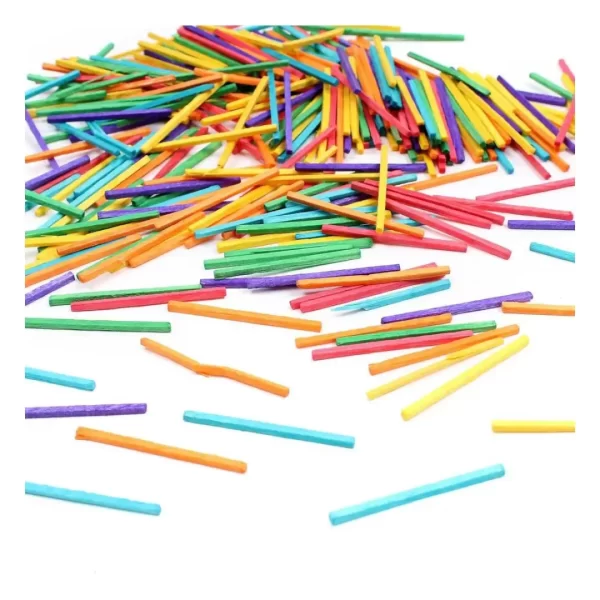 Coloured Wooden Match Sticks a pack of 50