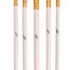 Tacklon  Fan Brushes white pen rod ,brown nylon wool set of 5