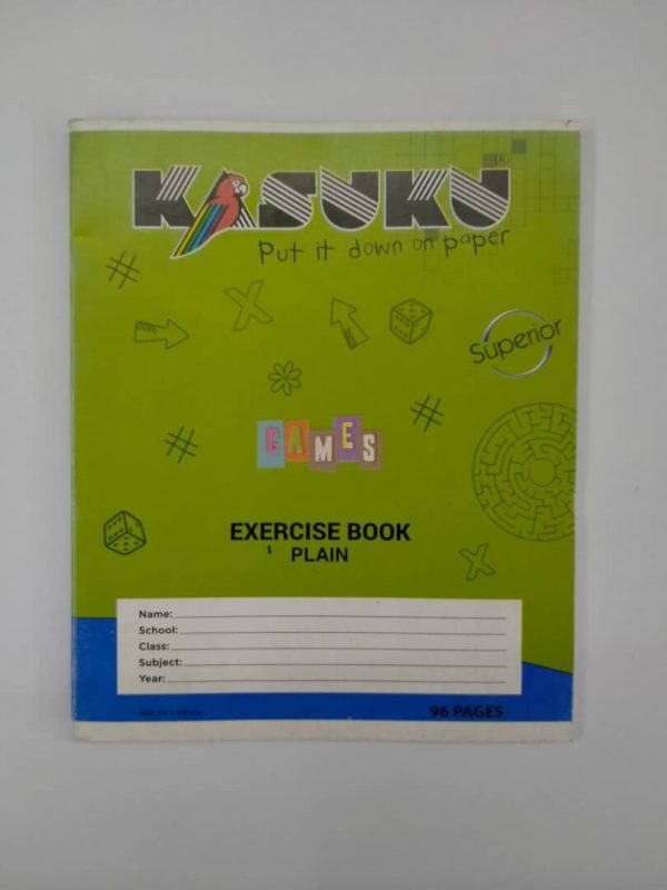 Exercise Book A5 Plain 96Pgs Kasuku