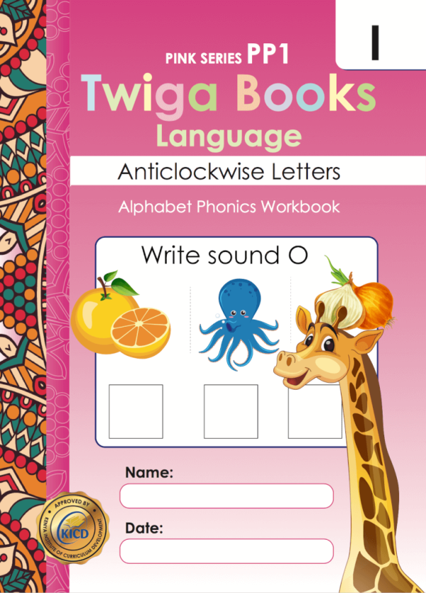 Twiga Books Language 1 Anticlockwise Letters Pink Series