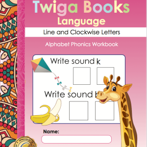 Twiga Books Language 2 Line And Clockwise Letters Pink Series