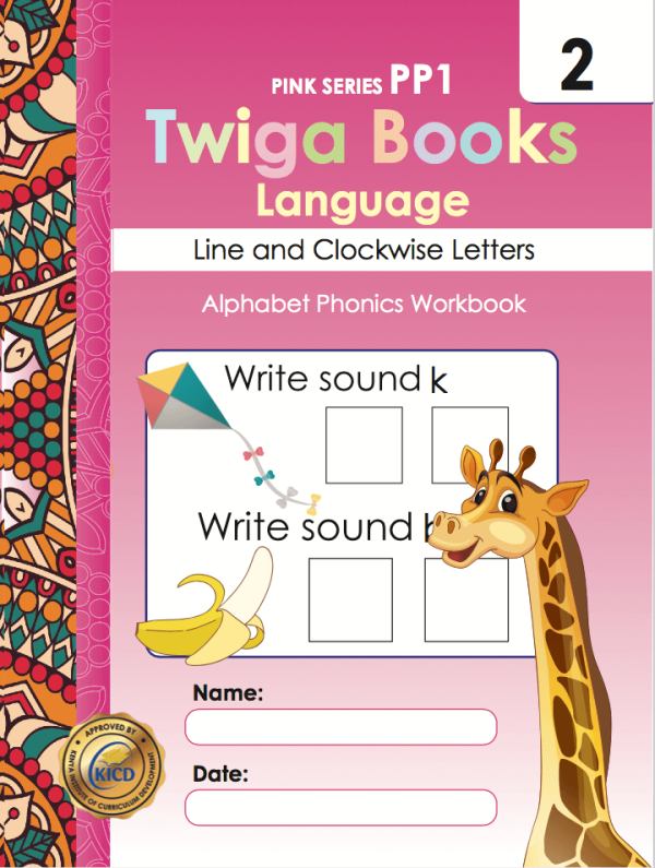 Twiga Books Language 2 Line And Clockwise Letters Pink Series