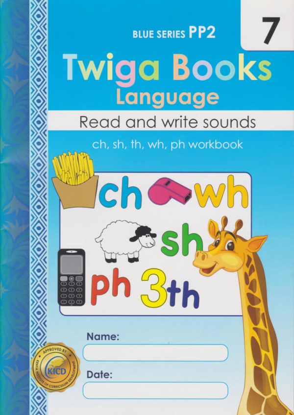 Twiga Books Language Read and Write Sounds Workbook 7 Blue Series