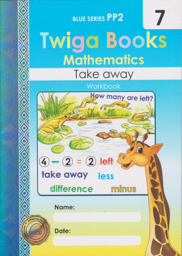 Twiga Books Mathematics Take Away Book 7 Blue Series