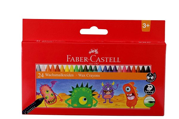 Faber Castell Crayons Regular Wax 24s 75mm