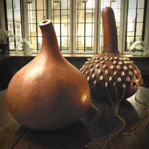 Traditional Gourd with shell decoration