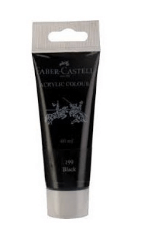 Faber Castell Acrylic Paint Black 120ml