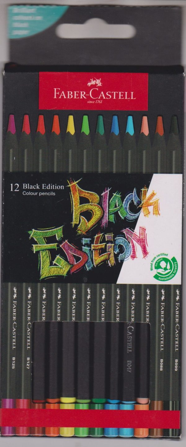 FC Black Edition Colour Pencils 12s