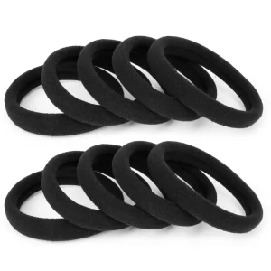Hair Ties Band Thick Cotton Seamless Ponytail Holders – 5pcs