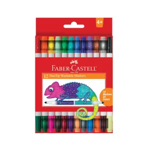 Faber Castell Washable Markers 12s Duo Tip