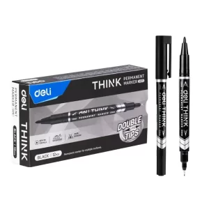 Double Sided Markers (fine tip) Black per piece
